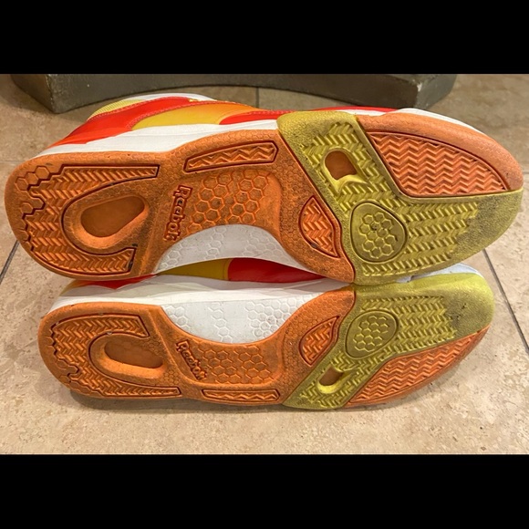 Vintage 1989 Orange Reebok Court Victory pump Sz 9 - Picture 6 of 12